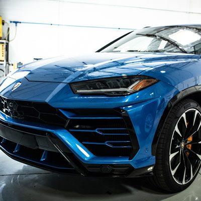 Blue Lamborghini