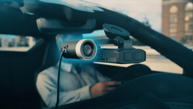 Escort M2 Smart Dash Cam windshield mounted with Radar detector