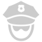 escort ticket guarantee police law enforcement icon