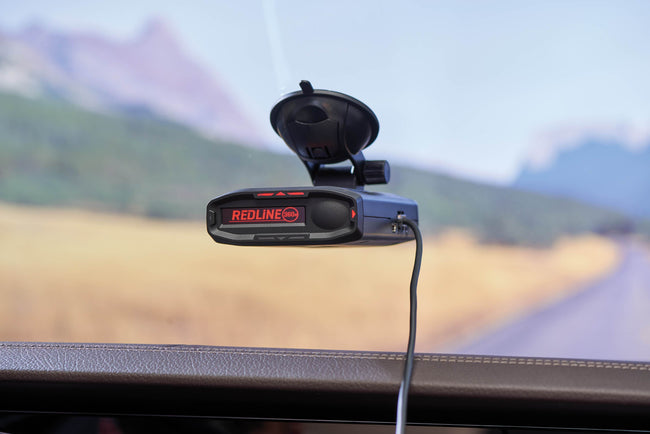 Redline 360c Mounted with Cord EscortRadar